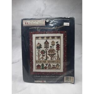Vintage Dimensions Debbie Mumm Counted Cross Stitch Kit Backyard Birdhouses